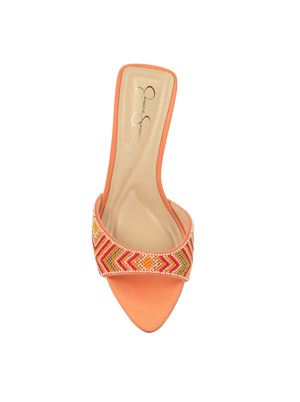 Jessica Simpson Dravie High Heel in Bright Tangerine