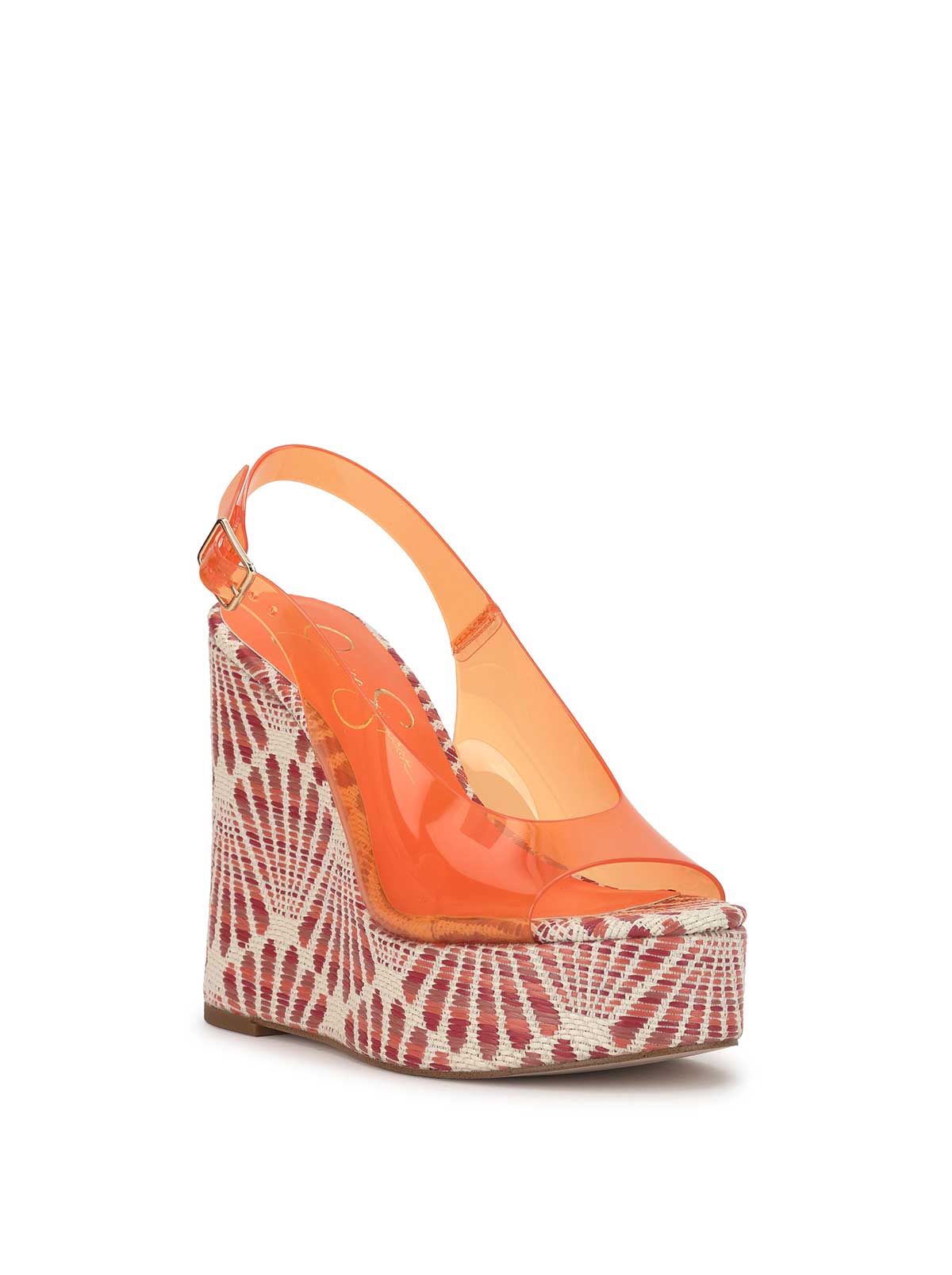 Jessica Simpson Kaliese Wedge in Tangerine