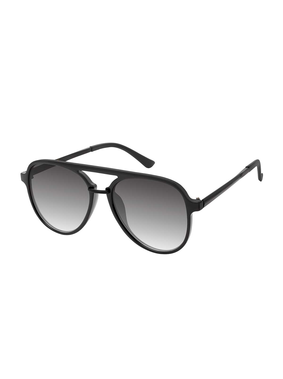 Jessica Simpson Stylish Aviator Metal Bridge Sunglasses in Black