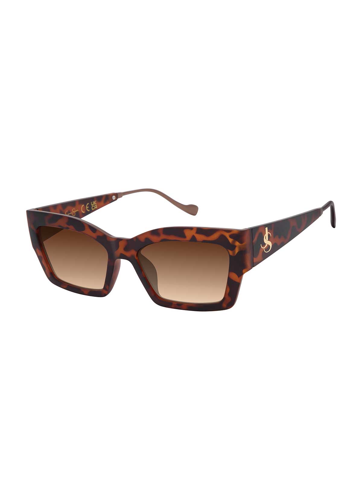 Jessica Simpson Modern Cat Eye Sunglasses in Tortoise