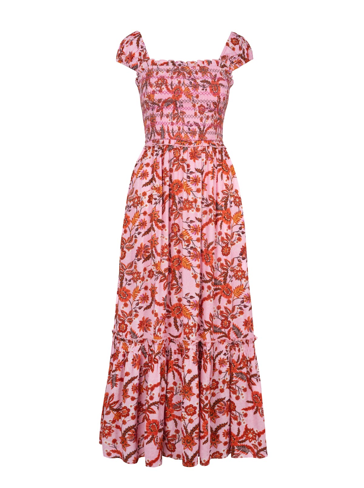Jessica Simpson Clarice Maxi Dress in Rosebloom Wild Jacobeans