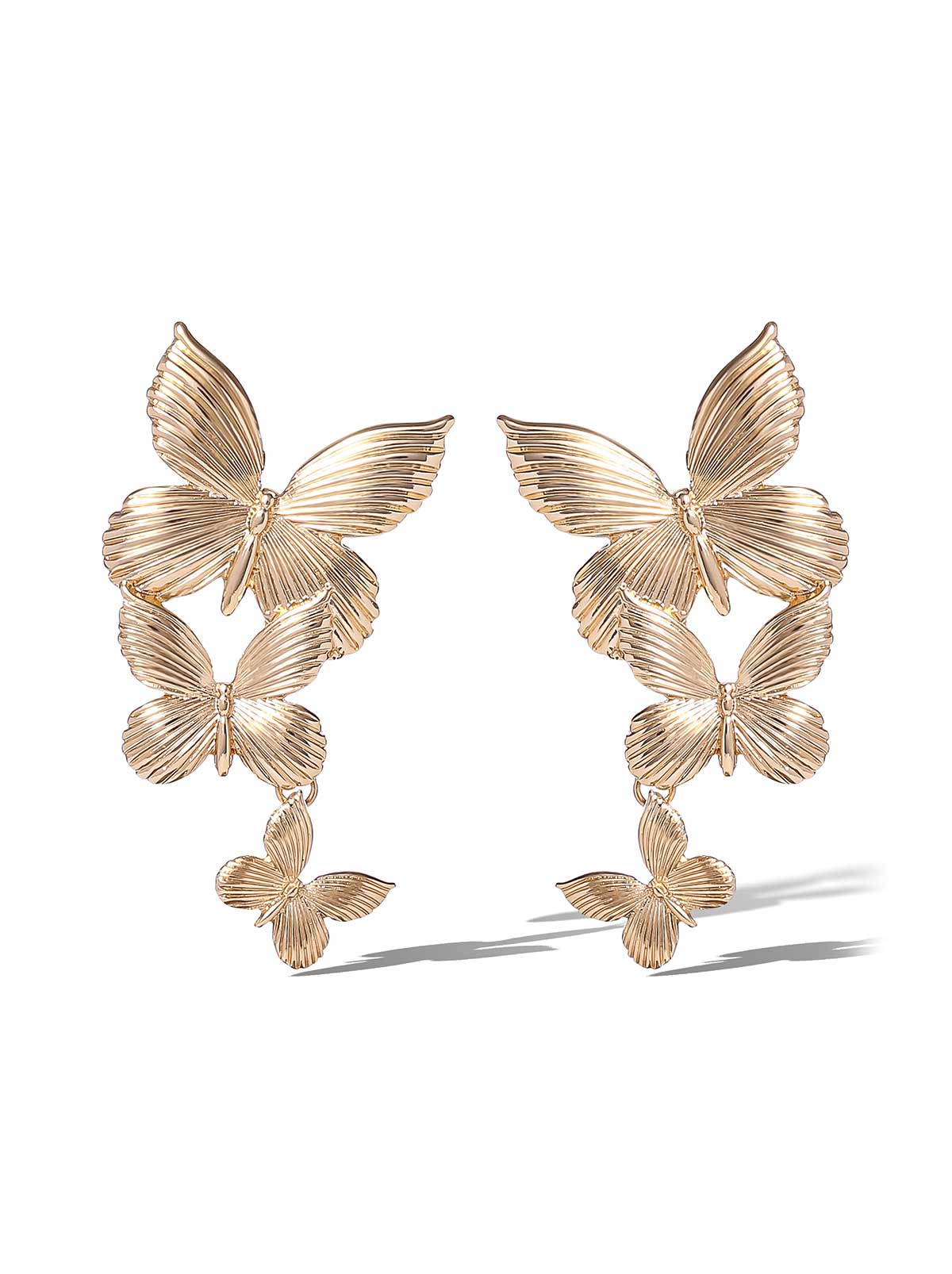 Jessica Simpson Cascading Butterfly Statement Earrings