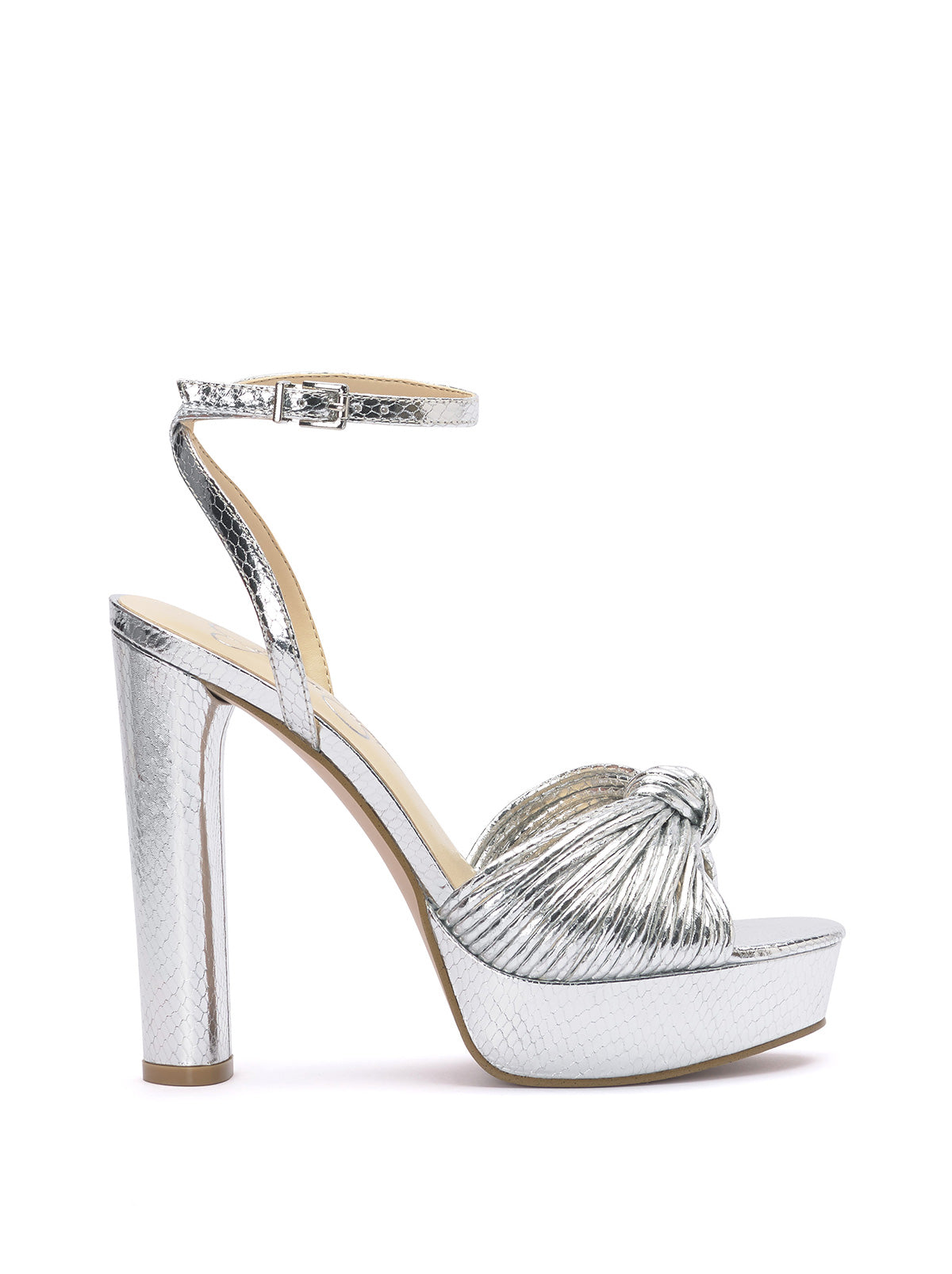 Jessica Simpson Immie Platform Sandal in Silver Snake