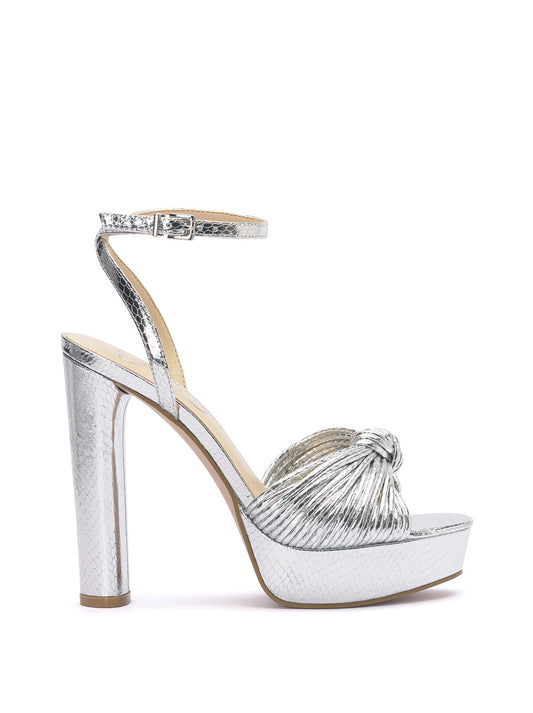 Jessica Simpson Immie Platform Sandal in Silver Snake