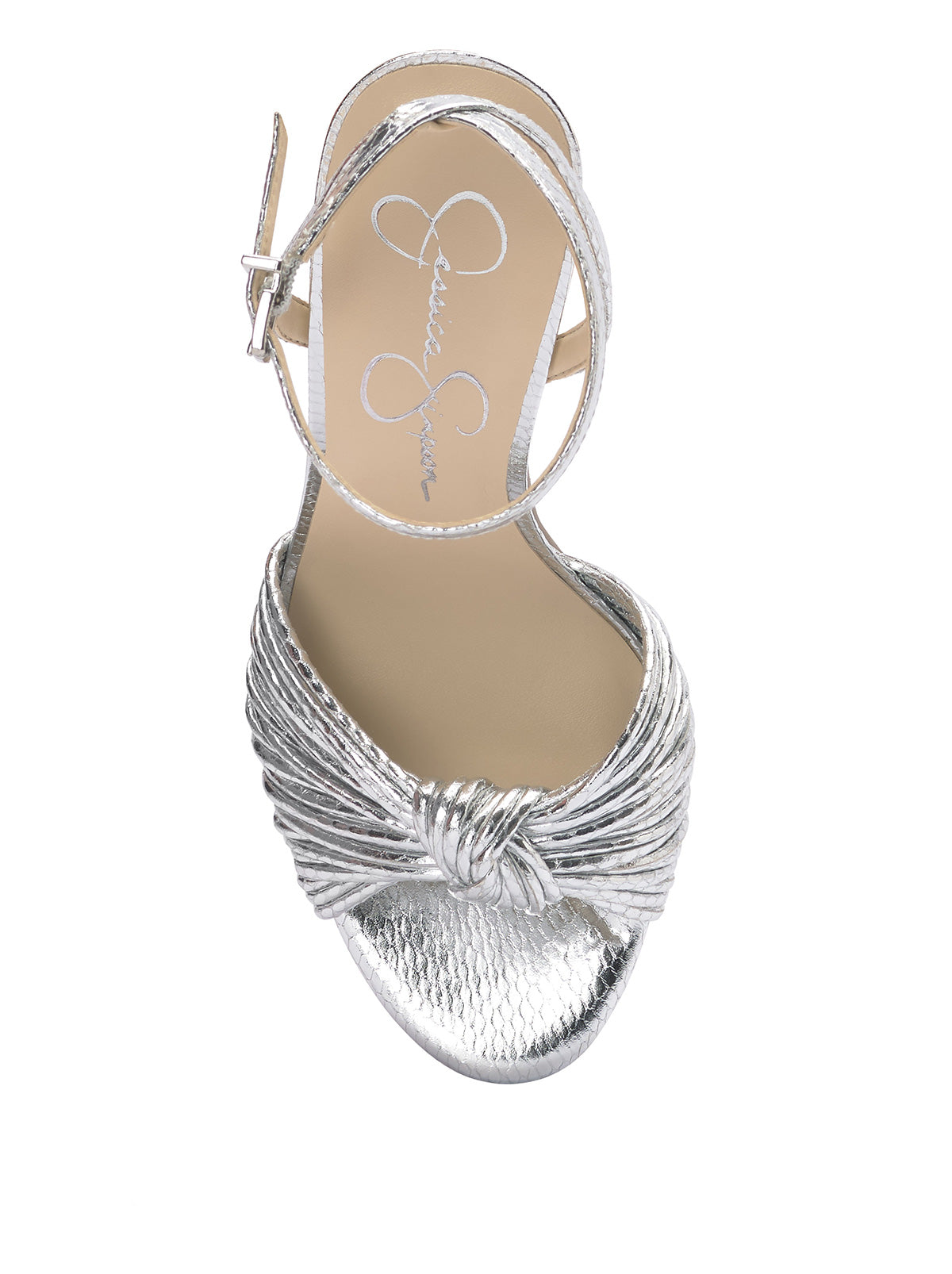 Jessica Simpson Immie Platform Sandal in Silver Snake