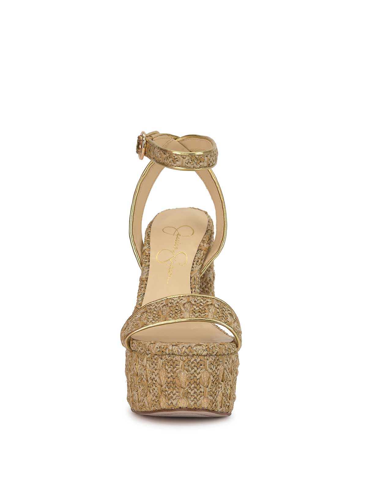 Jessica Simpson Axtyn Platform in Natural Raffia