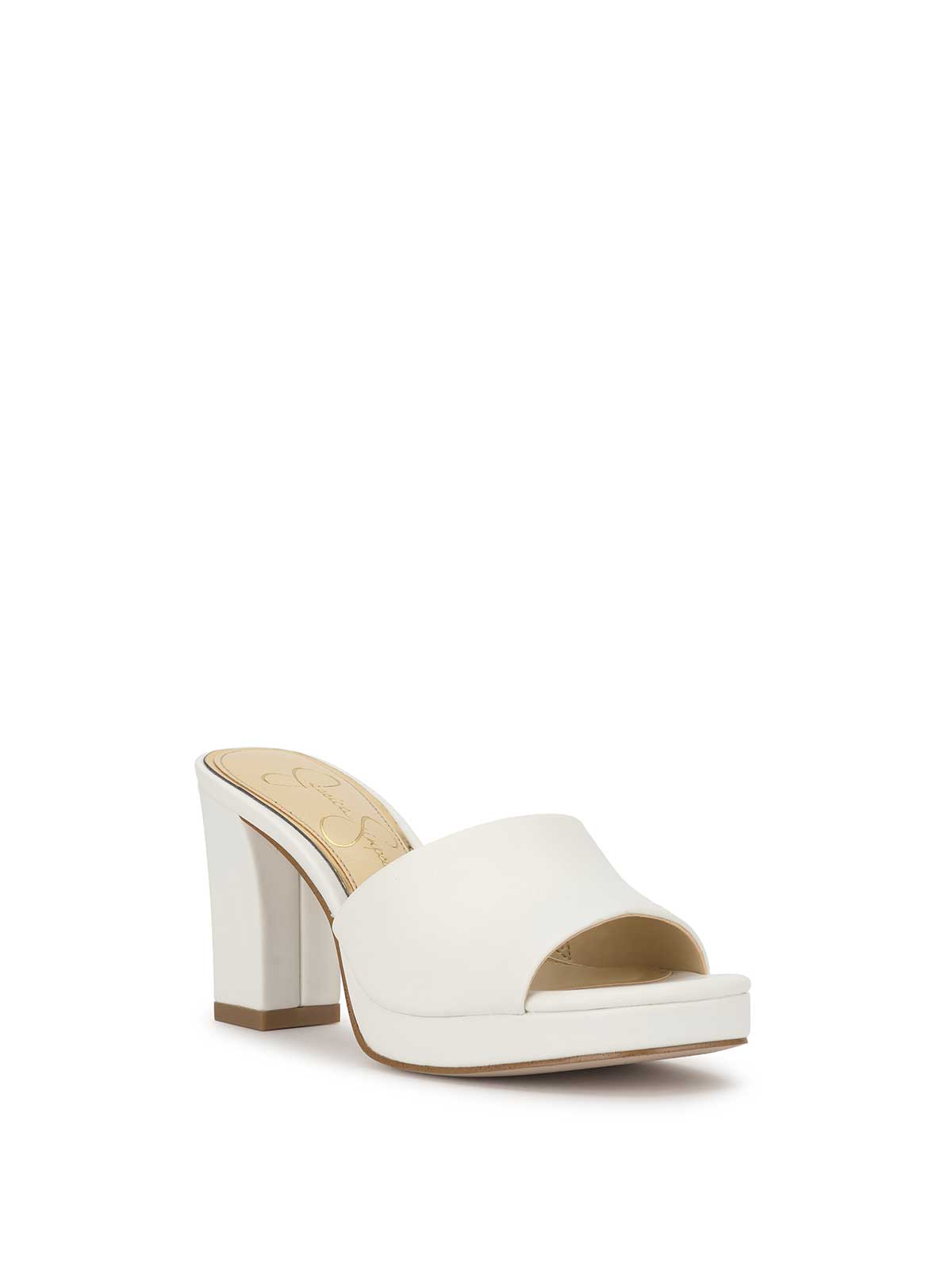 Jessica Simpson Elyzza High Heel Slide in Bright White