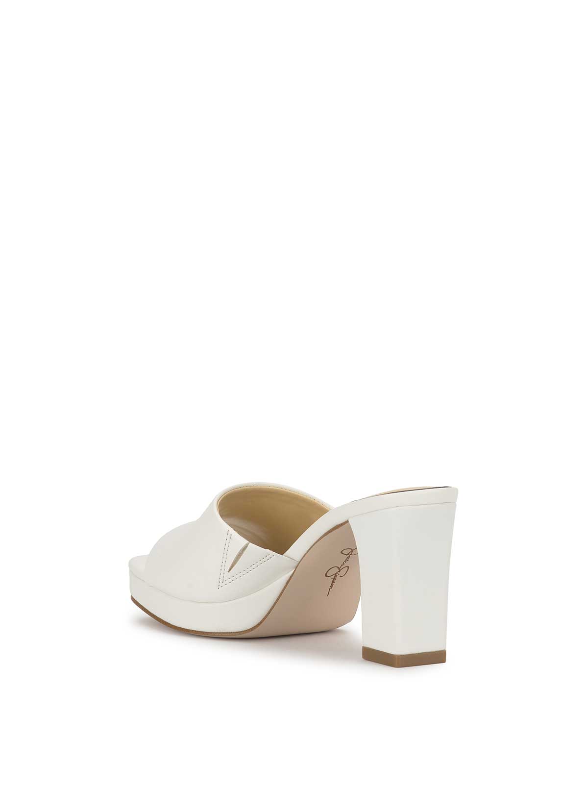 Jessica Simpson Elyzza High Heel Slide in Bright White