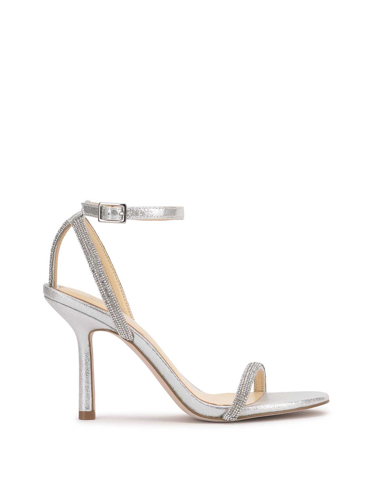 Jessica Simpson Baharia High Heel in Silver Shimmer