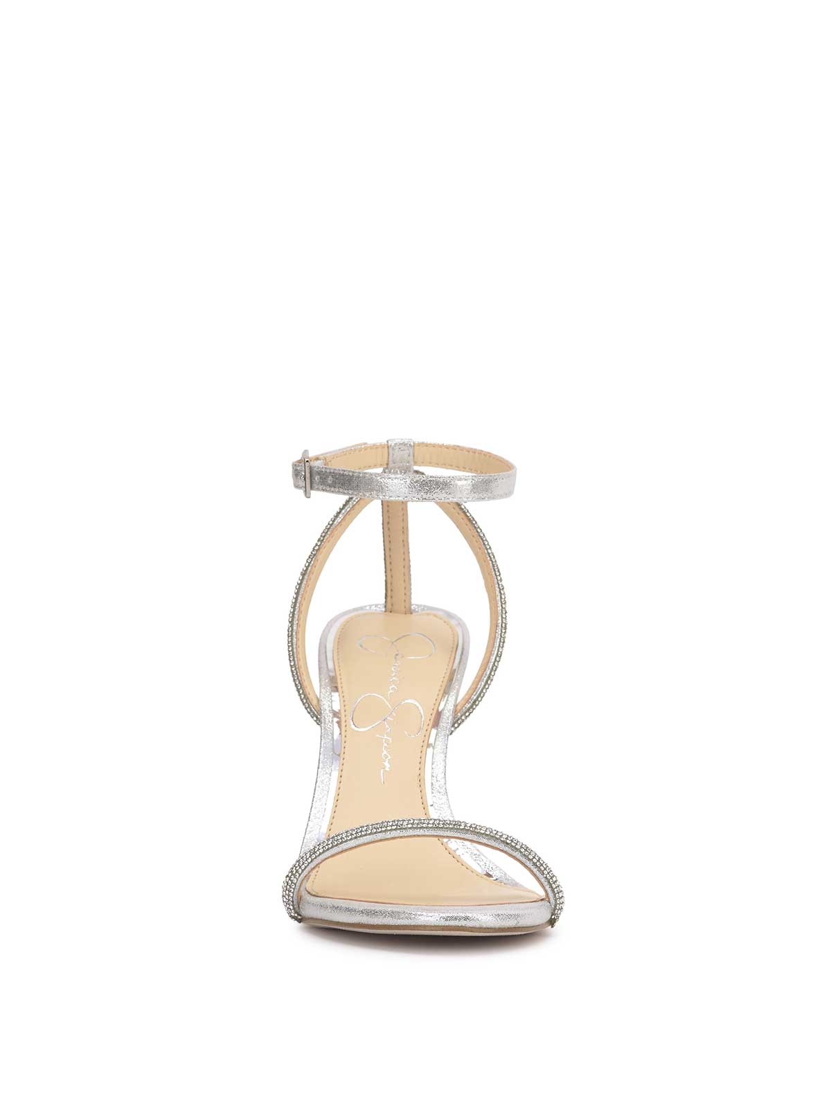 Jessica Simpson Baharia High Heel in Silver Shimmer