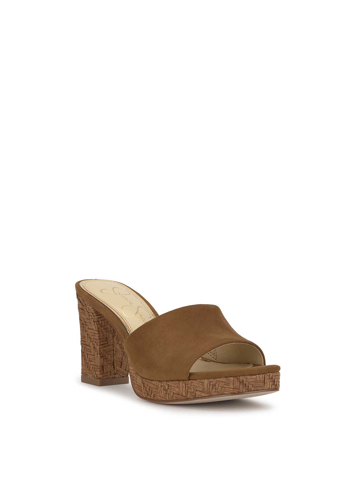 Jessica Simpson Elyzza High Heel Slide in Tuscan Tan