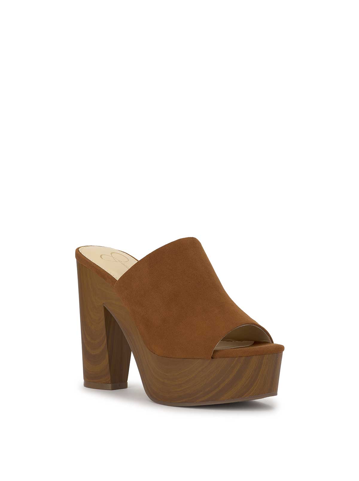 Jessica Simpson Shelbie Platform Slide in Tuscan Tan