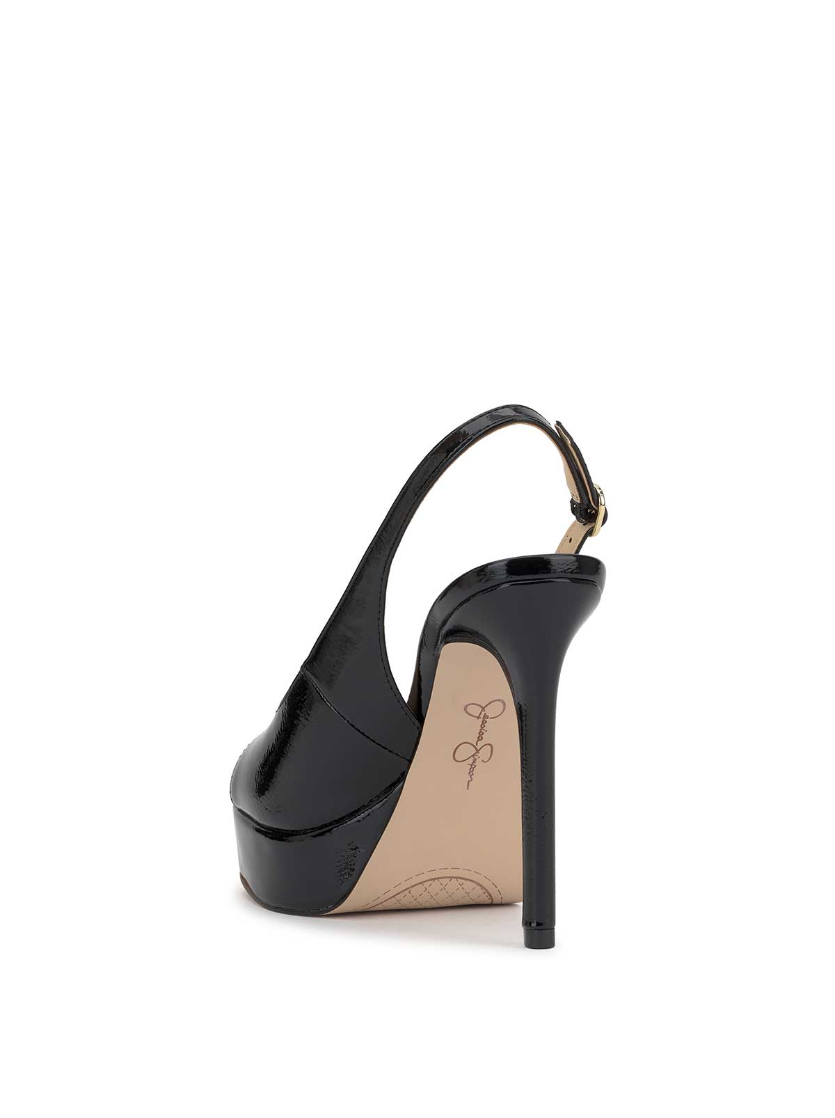 Jessica Simpson Sibilla High Heel in Black Patent