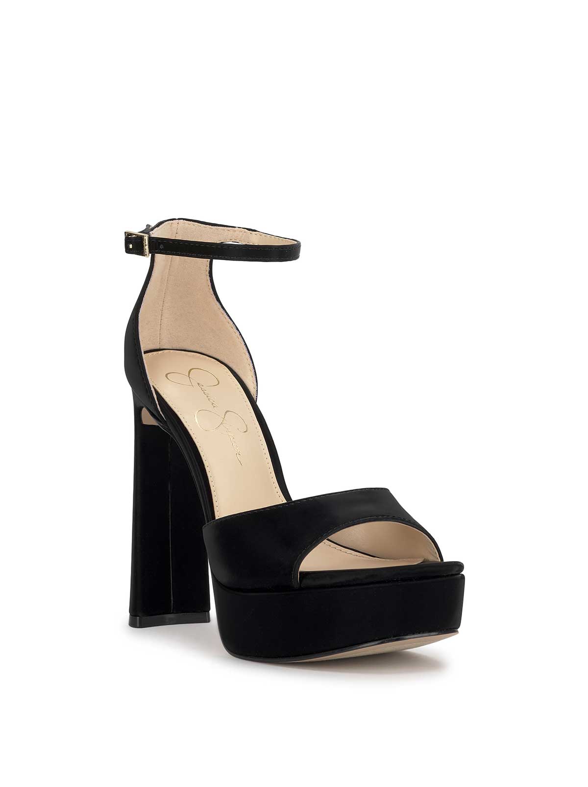 Jessica Simpson Telxia Ankle Strap Platform Sandal in Black
