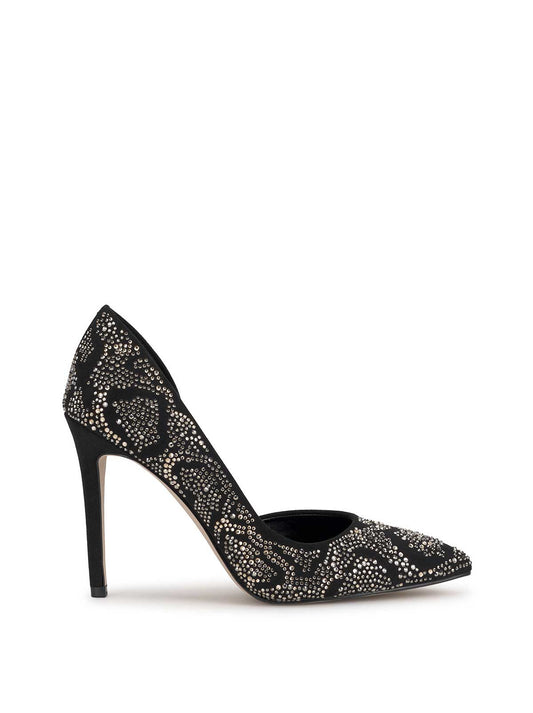 Jessica Simpson Prizma D'Orsay Pump in Black Leopard Sparkle