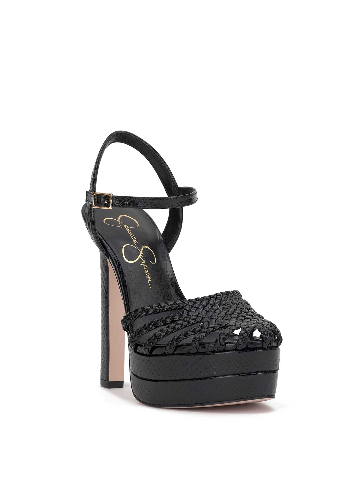 Jessica Simpson Inaia Braided Platform Sandal in Black