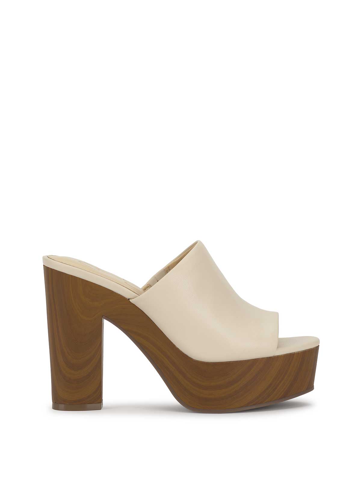 Jessica Simpson Shelbie Platform Slide in Soft Ivory