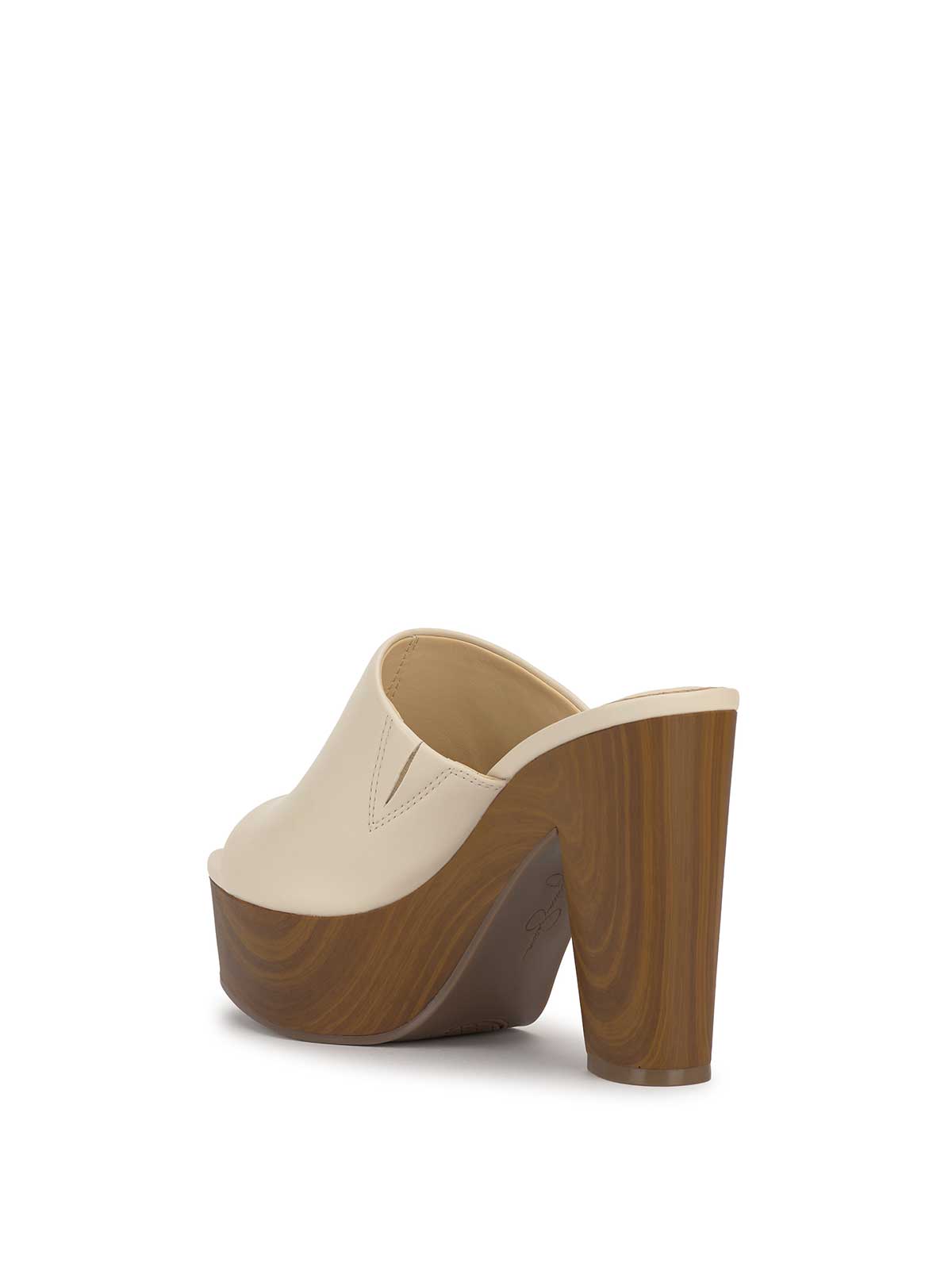 Jessica Simpson Shelbie Platform Slide in Soft Ivory