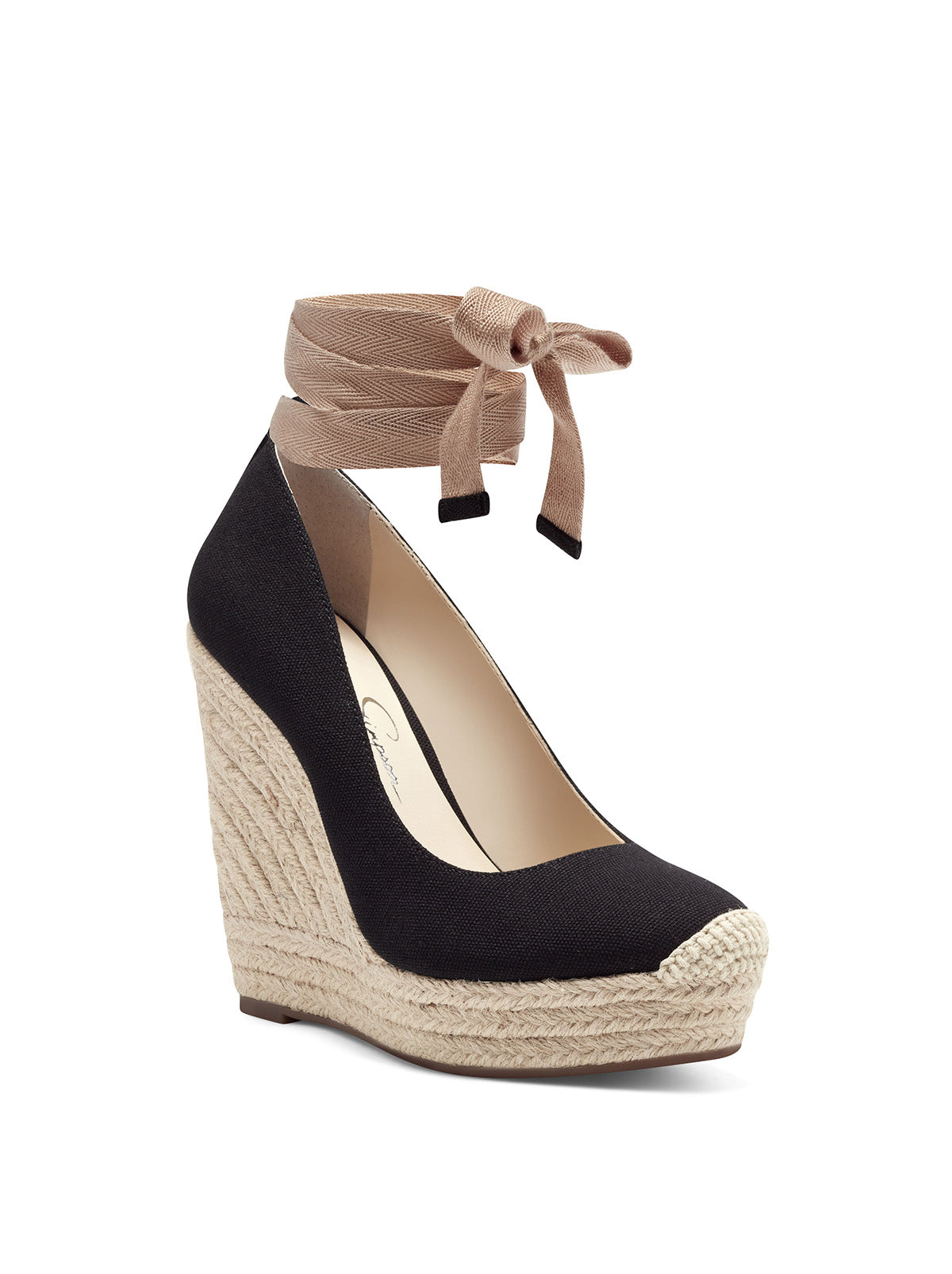 Jessica Simpson Zexie Platform Wedge in Black