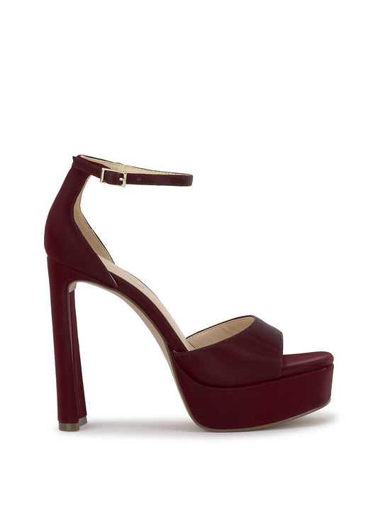 Jessica Simpson Telxia Ankle Strap Platform Sandal in Dark Cherry