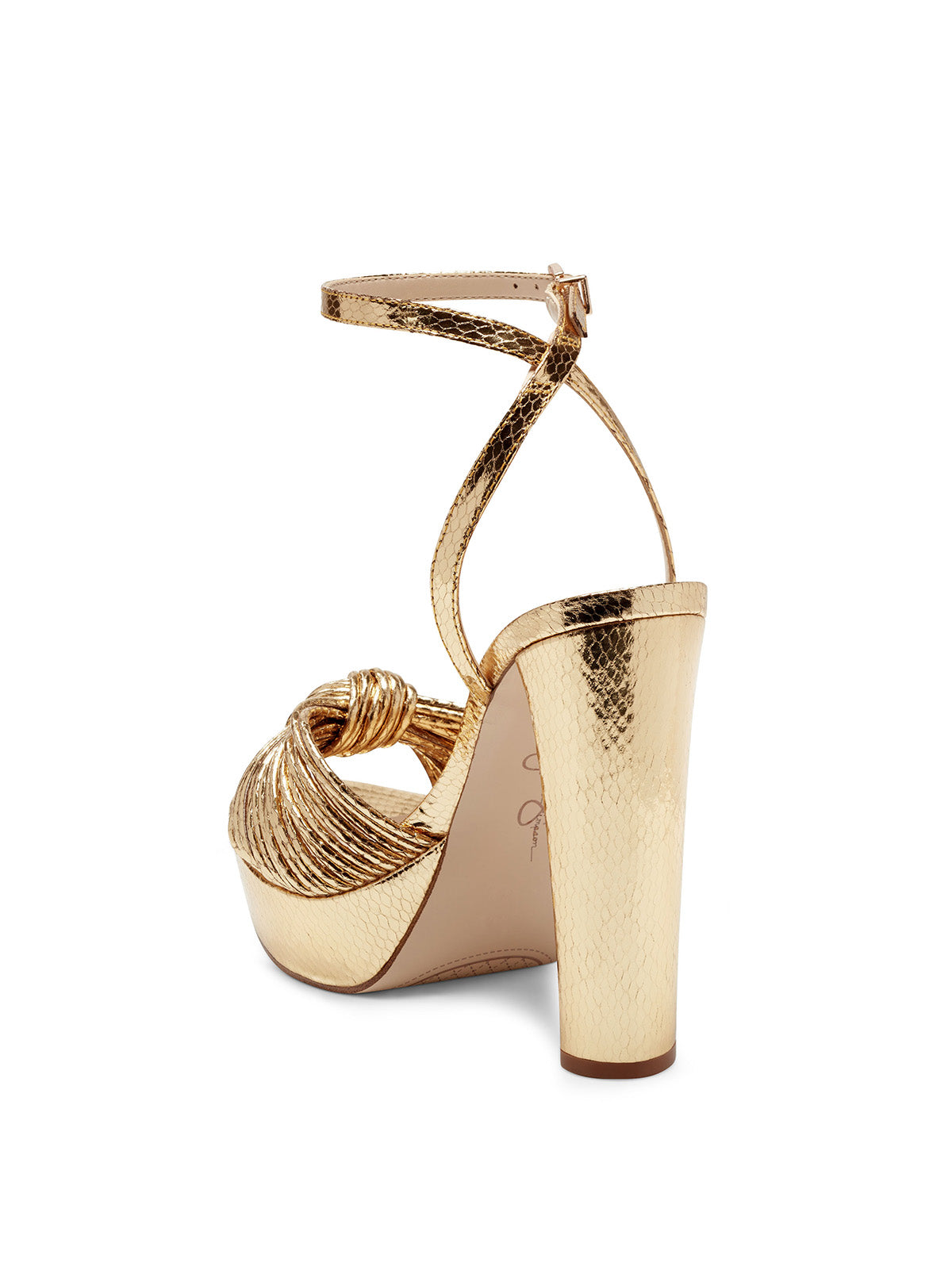 Jessica Simpson Immie Platform Sandal in Gold Snake