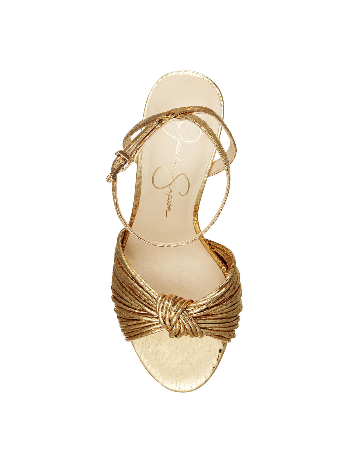 Jessica Simpson Immie Platform Sandal in Gold Snake