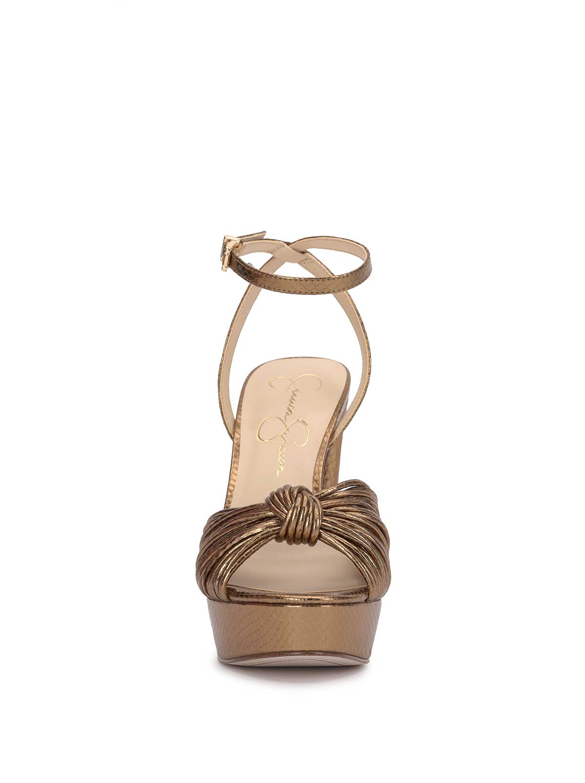 Jessica Simpson Immie Platform Sandal in Bronze Snake