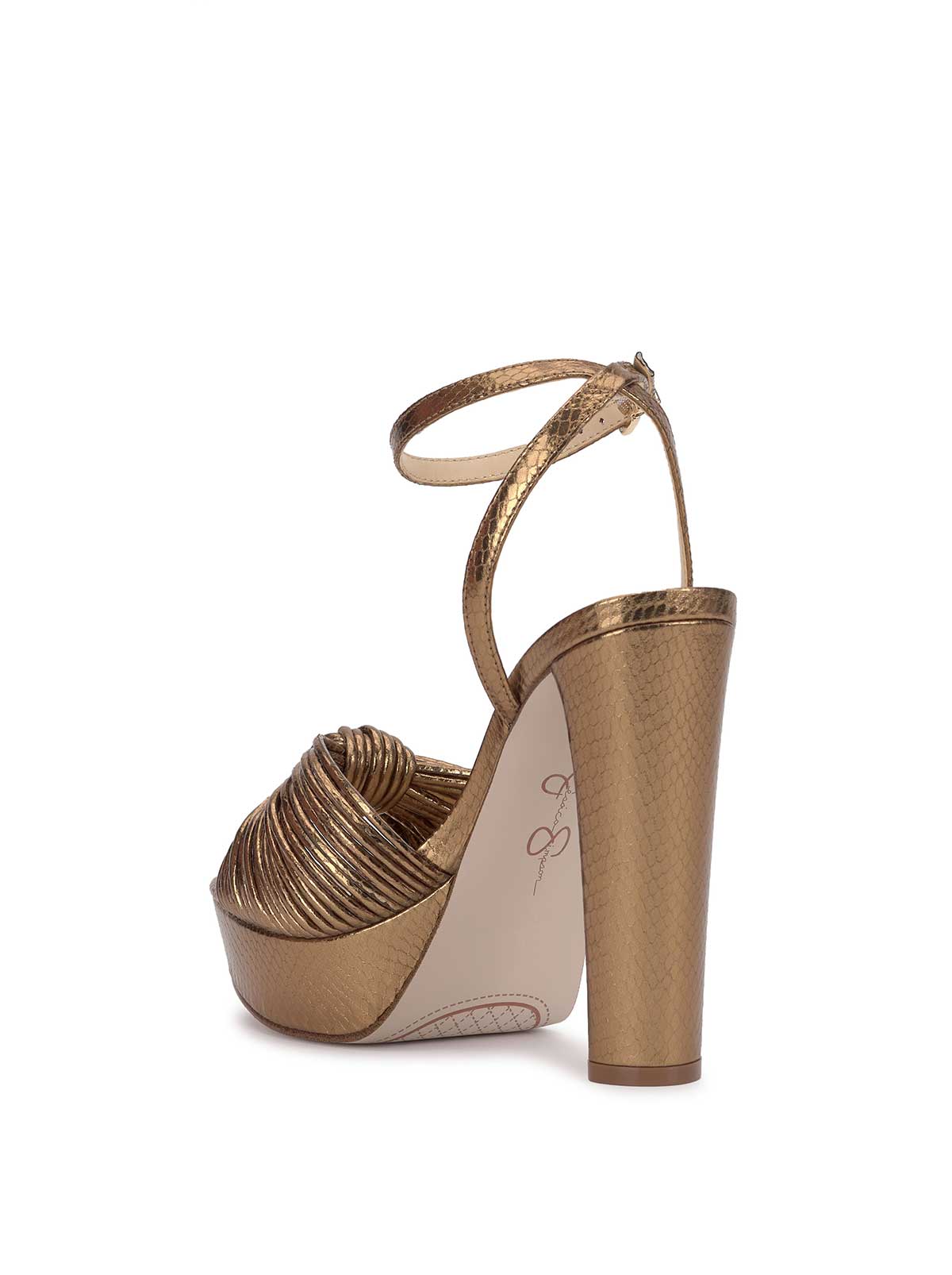 Jessica Simpson Immie Platform Sandal in Bronze Snake