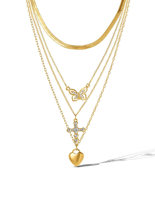 Jessica Simpson Multi-Layer Charm Necklace Set