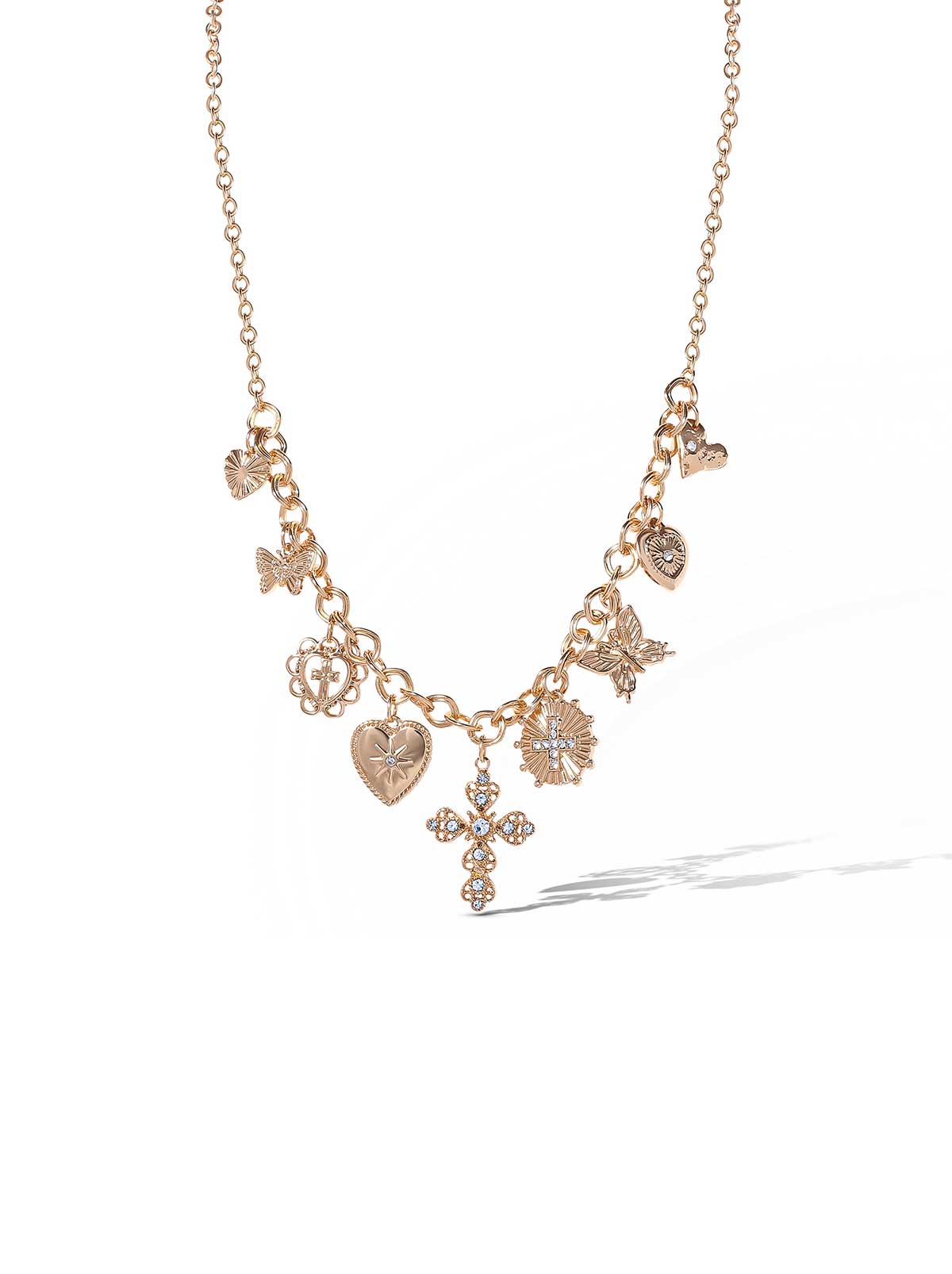 Jessica Simpson Gold Charm Necklace