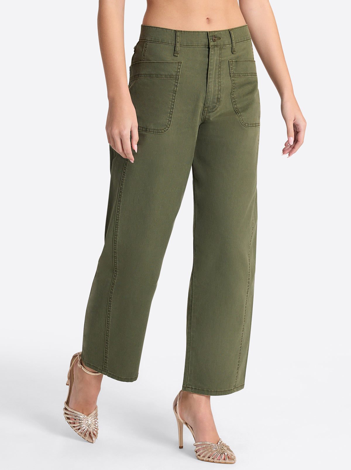 Jessica Simpson Relaxed Barrel Jeans in Forest Night