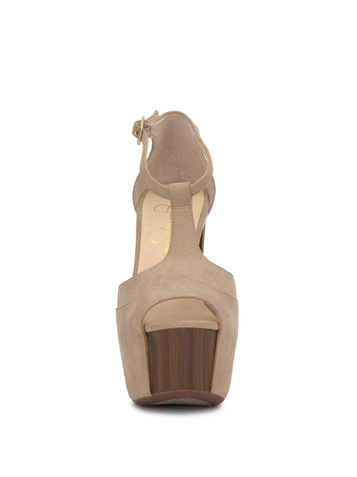 Jessica Simpson Dany T-Strap Platform Sandal in Almond