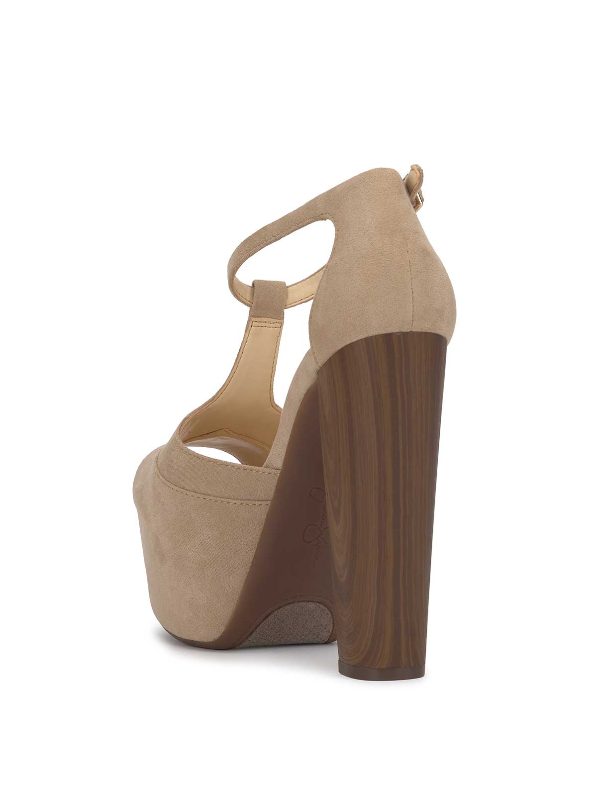 Jessica Simpson Dany T-Strap Platform Sandal in Almond