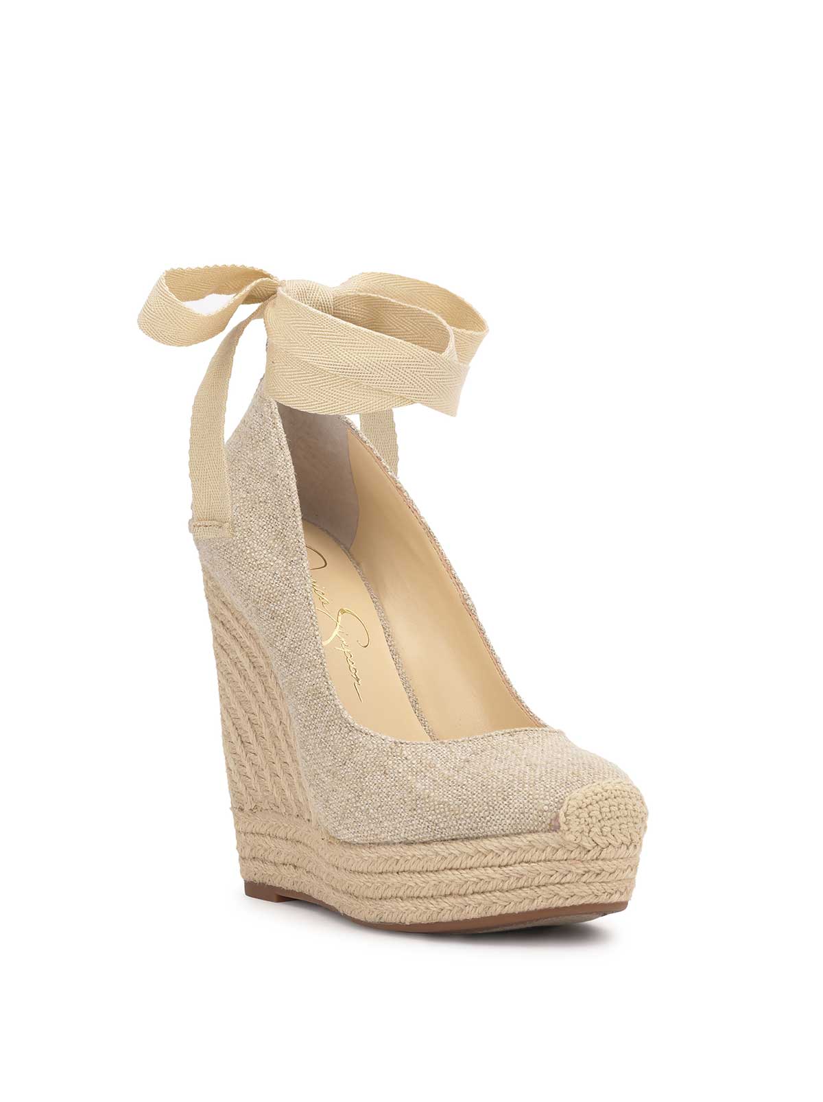 Jessica Simpson Zexie Platform Wedge in Natural