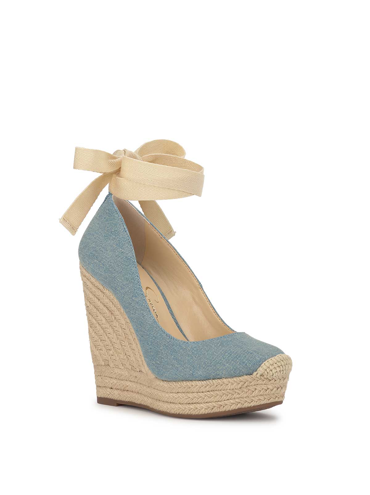 Jessica Simpson Zexie Platform Wedge in Denim