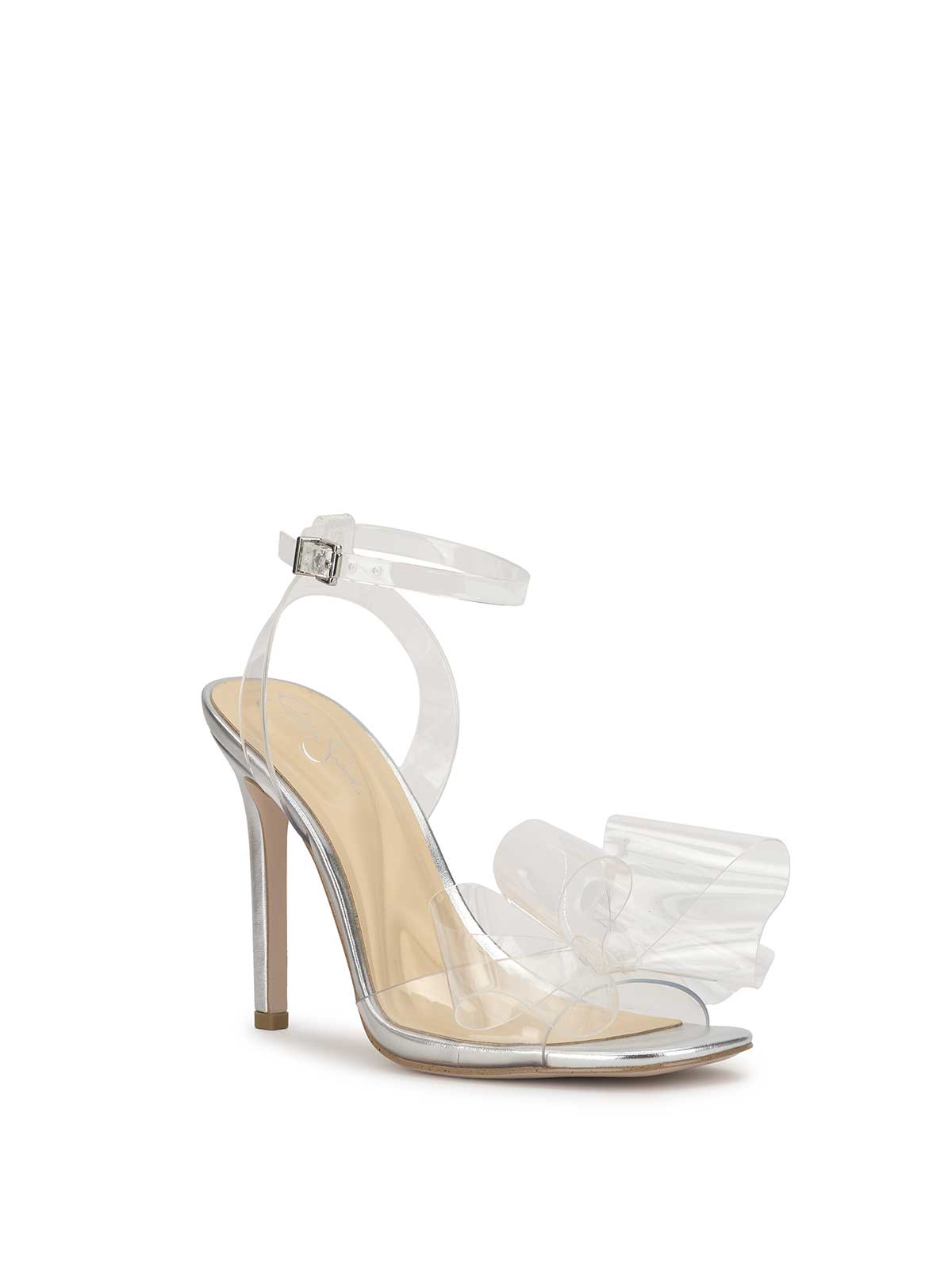 Jessica Simpson Olivine High Heel in Clear & Silver