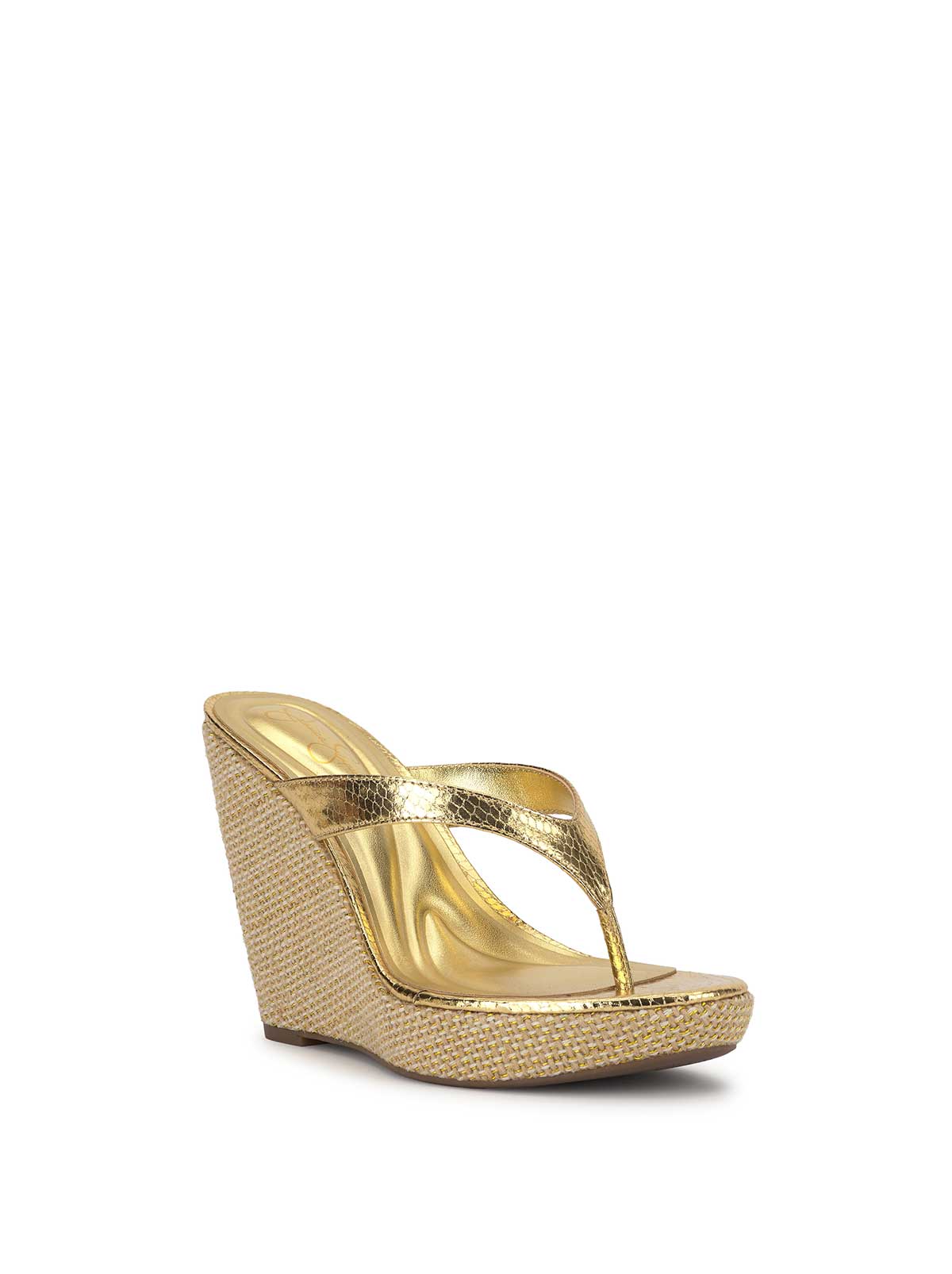 Jessica Simpson Jyseta Wedge in Gold