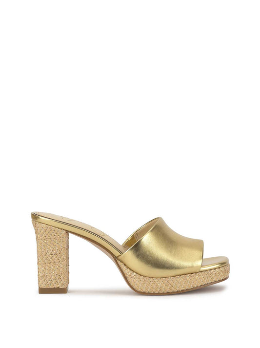 Jessica Simpson Elyzza High Heel Slide in Gold