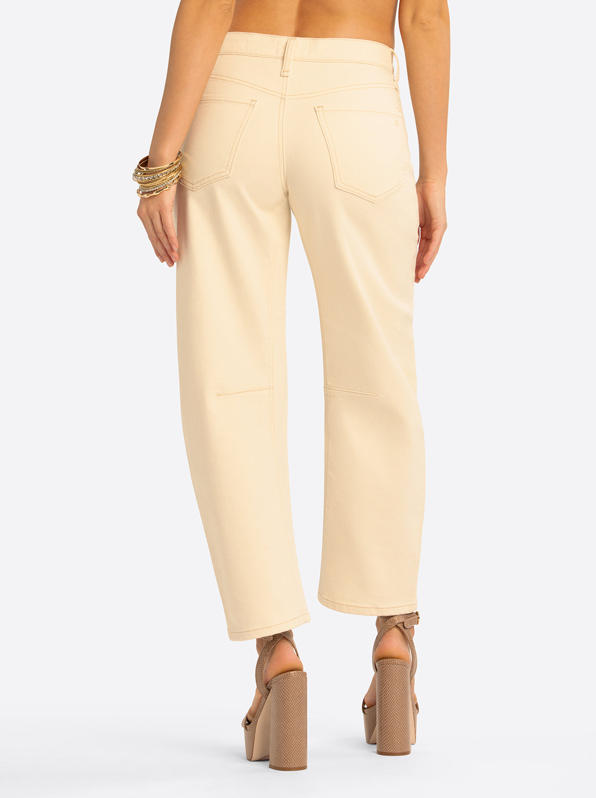 Jessica Simpson JS Jessica Simpson Austin Darted Barrel Jean in Undyed Natural