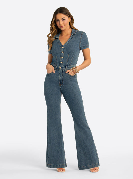 Jessica Simpson JS Jessica Simpson Lyra Jumpsuit in Reflector