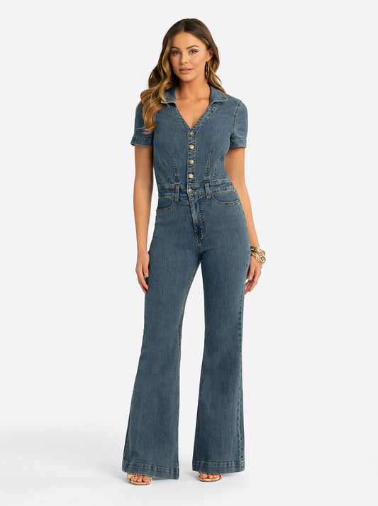 Jessica Simpson JS Jessica Simpson Lyra Jumpsuit in Reflector