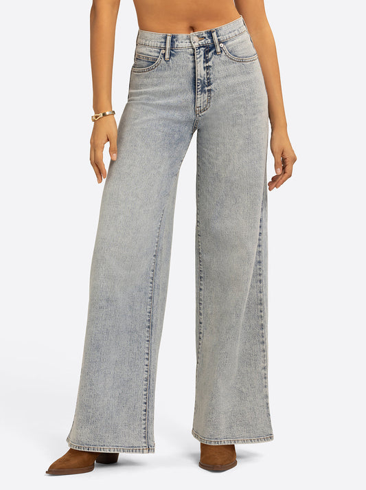 Jessica Simpson JS Jessica Simpson Memphis High Rise Wide Leg Jean in Crush