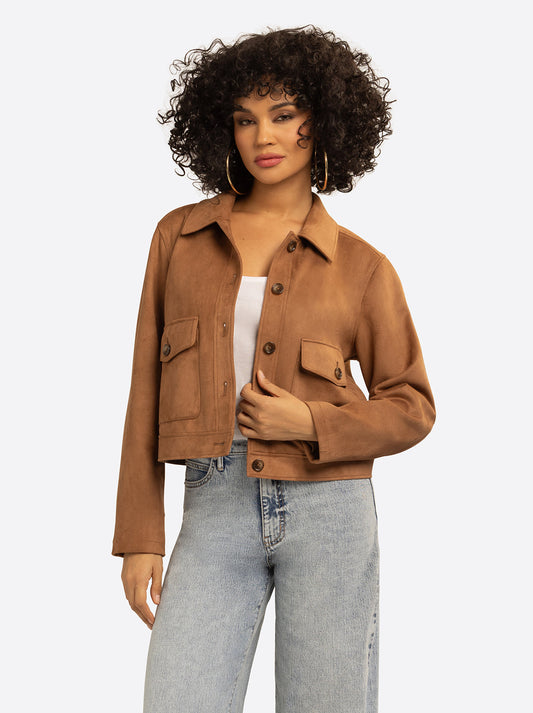 Jessica Simpson JS Jessica Simpson Martina Jacket in Apple Cinnamon