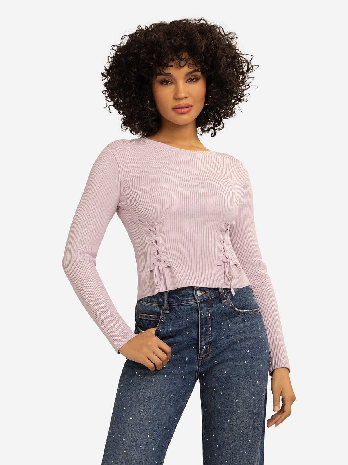 Jessica Simpson JS Jessica Simpson Taira Top in Lavender Frost