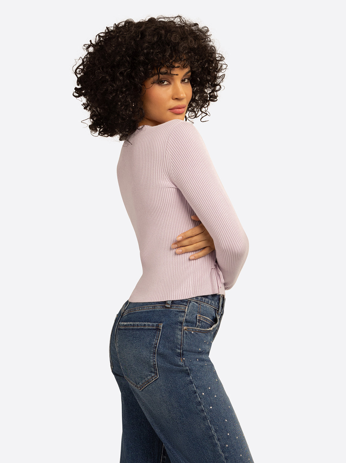 Jessica Simpson JS Jessica Simpson Taira Top in Lavender Frost