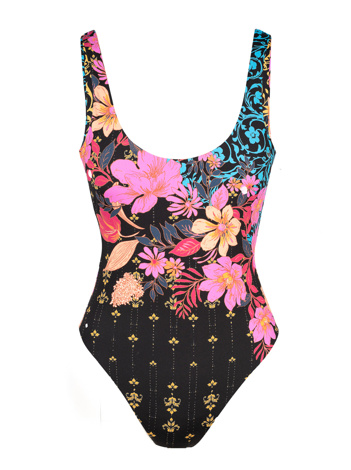 Jessica Simpson Reversible Tank One Piece in Swipe Right
