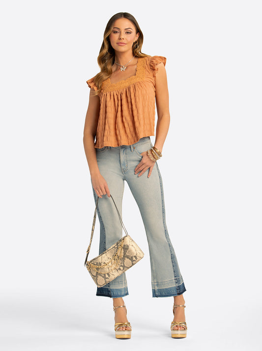 Jessica Simpson Jessica Simpson 2.0 Grayson Shoulder Bag in Soft Ivory