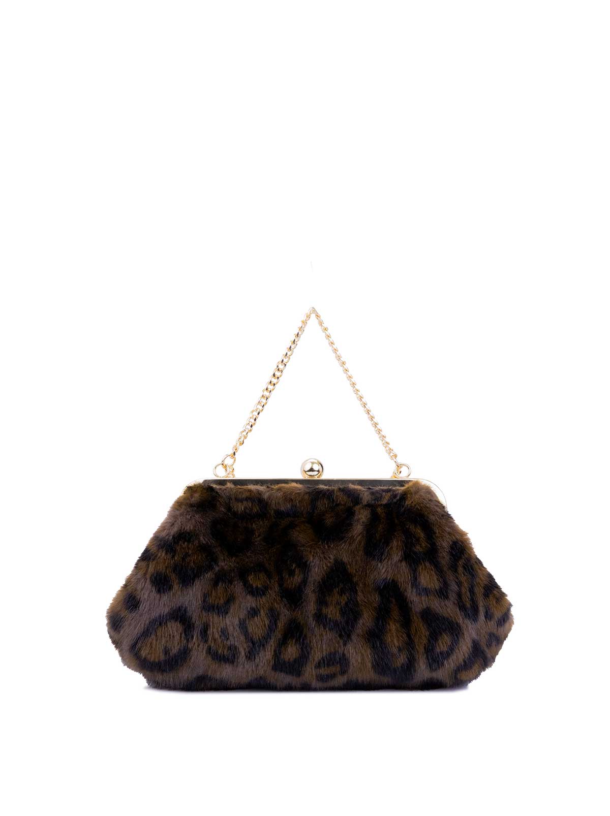 Jessica Simpson Jessica Simpson 2.0 Zoe Frame Clutch in Leopard