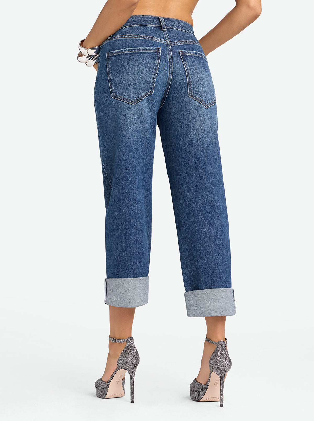 Jessica Simpson Jessica Simpson 2.0 Embellished Boyfriend Jeans in Thorn