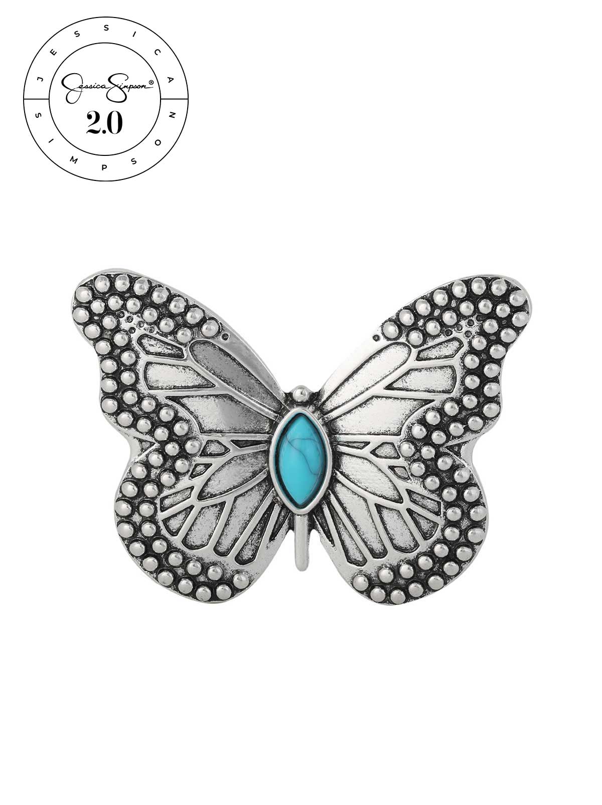 Jessica Simpson Jessica Simpson 2.0 Butterfly Turquoise Brooch